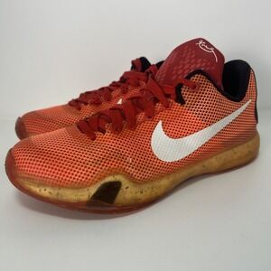 Nike Kobe‎ X 'Hot Lava' Basketball Shoes Youth Sz 6Y Women's Sz 7.5 726067-616